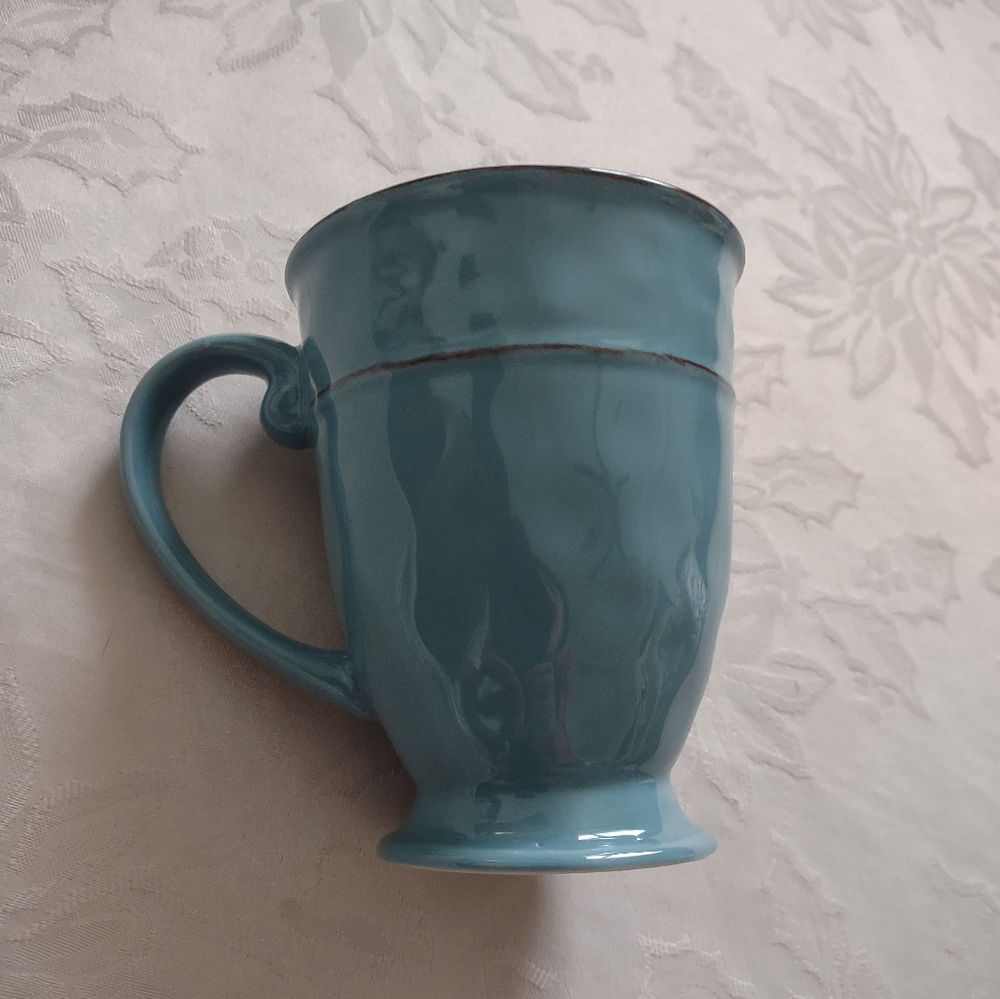 Pier 1 Martillo Blue Mug Holiday